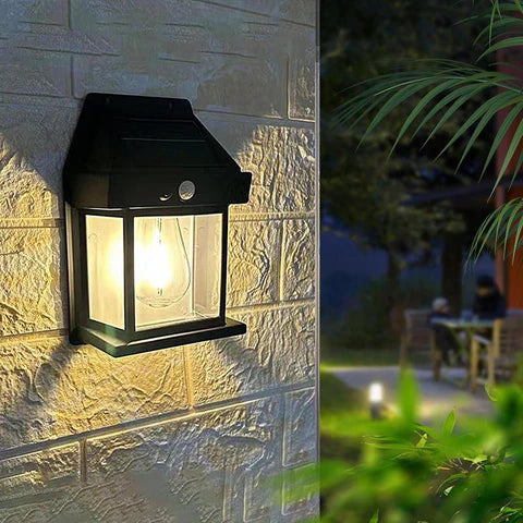 Solar Outdoor Wall Light with Motion Sensor