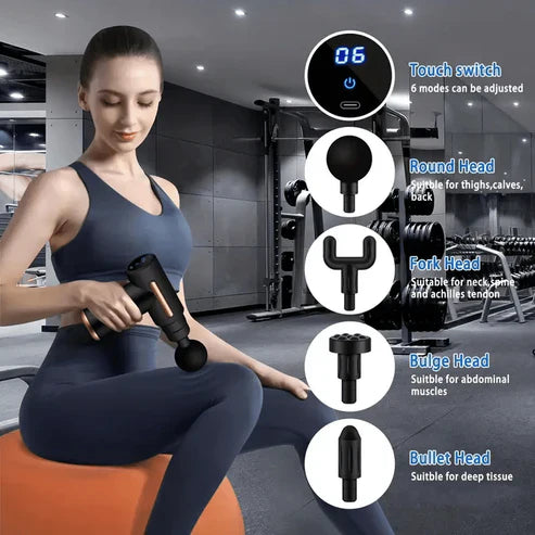 Massage Gun Deep Percussion Massager Muscle Vibration Relaxing Therapy Tissue