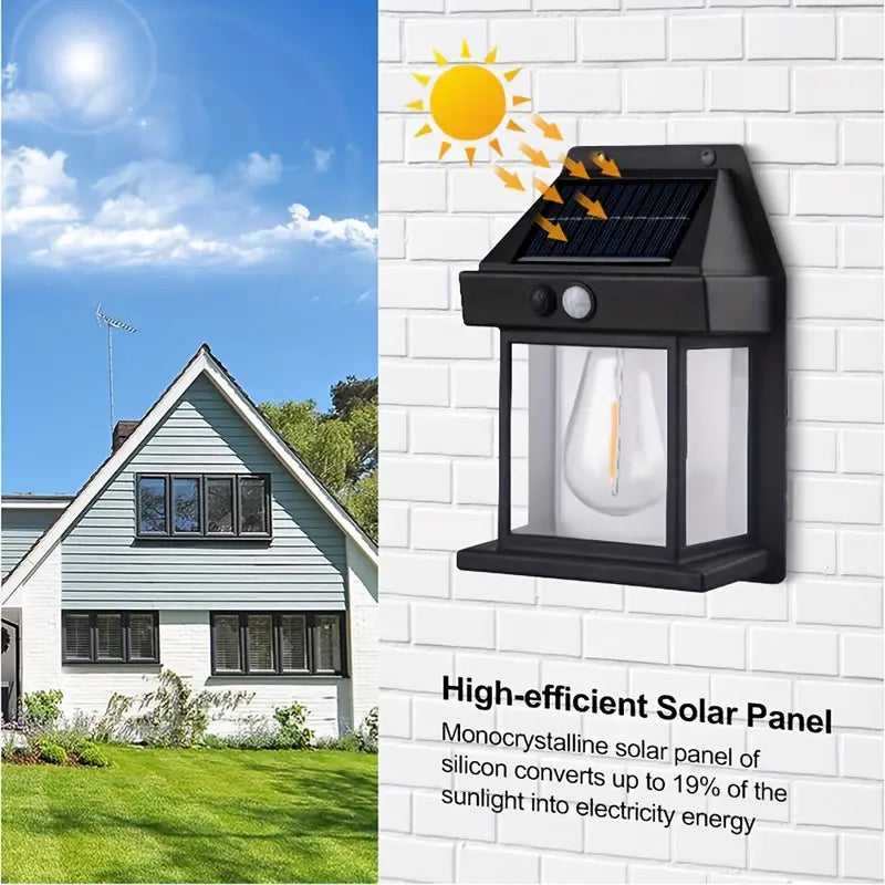 Solar Outdoor Wall Light with Motion Sensor