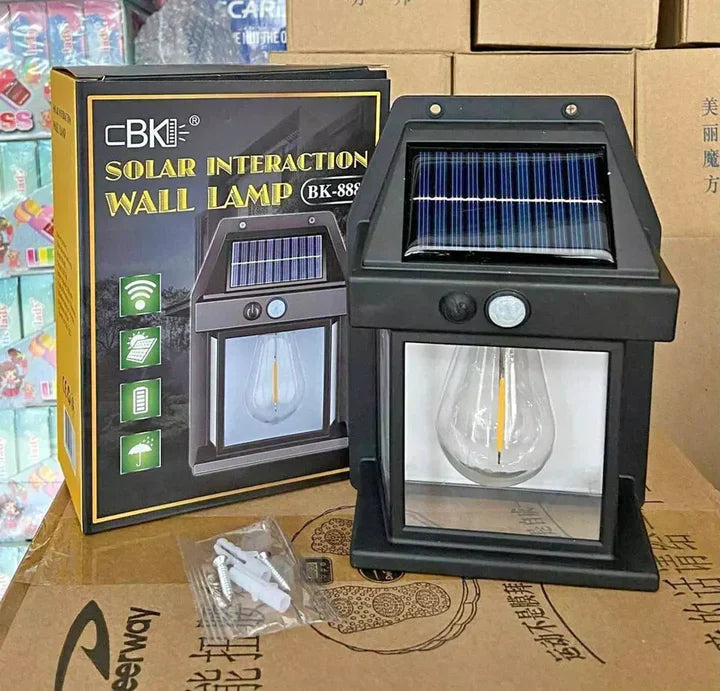 Solar Outdoor Wall Light with Motion Sensor