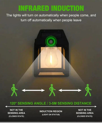 Solar Outdoor Wall Light with Motion Sensor