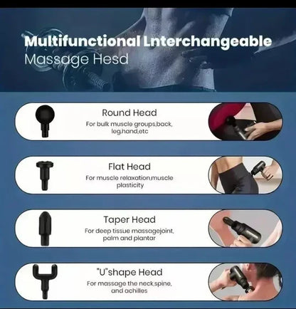 Massage Gun Deep Percussion Massager Muscle Vibration Relaxing Therapy Tissue